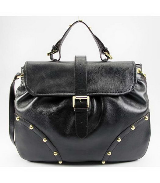 Mulberry in pelle lucida Lizzie Satchel nero